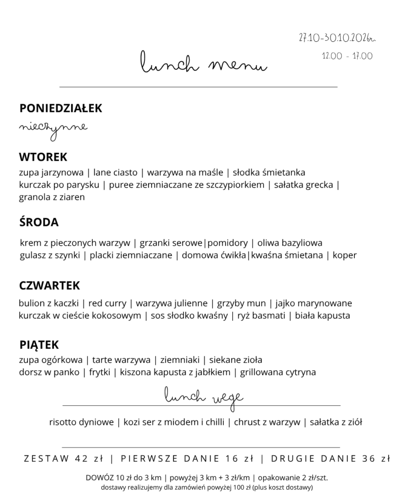 LUNCH MENU